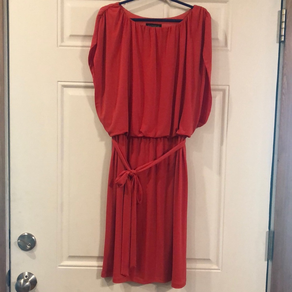 Melon colored casual dress. Gently worn.